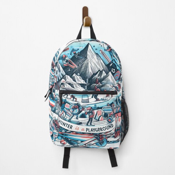 Item preview, Alpine Winter Illustration – Milano Cortina 2026 | Hand-Drawn Mountain Sports Art designed and sold by doorzz.
