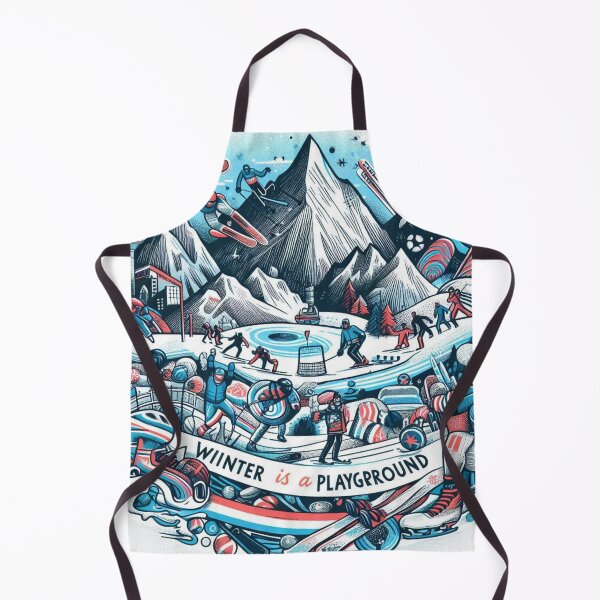 Item preview, Alpine Winter Illustration – Milano Cortina 2026 | Hand-Drawn Mountain Sports Art designed and sold by doorzz.