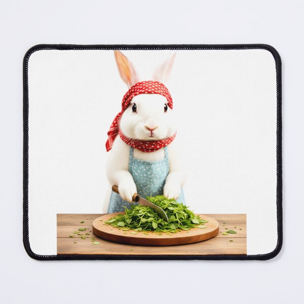 Item preview, The Realistic Herb-Chopping Bunny designed and sold by Fatomfatom.