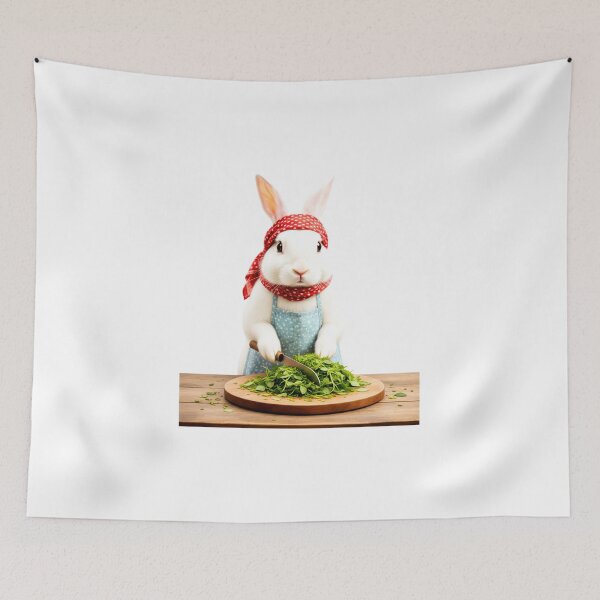 Item preview, The Realistic Herb-Chopping Bunny designed and sold by Fatomfatom.