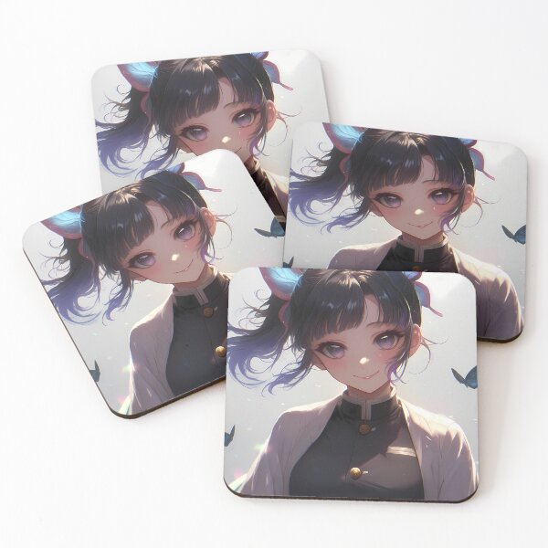 Item preview, Kanao Tsuyuri Demon Slayer Butterfly Pastel Portrait designed and sold by mildaclairmo.