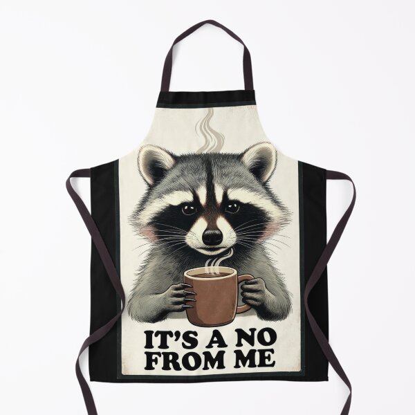 Item preview, Raccoon Morning Coffee Sarcasm | Grumpy Trash Panda Office Art designed and sold by Dariusz.K.