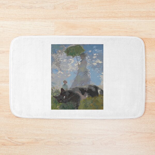 Item preview, Kuro Kitty in Art Hisrory: Woman with Parasol, Monet designed and sold by NowellM.