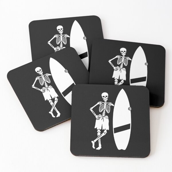Item preview, Skeleton Surfer Beach Life Attitude designed and sold by FreshVibe Prints.