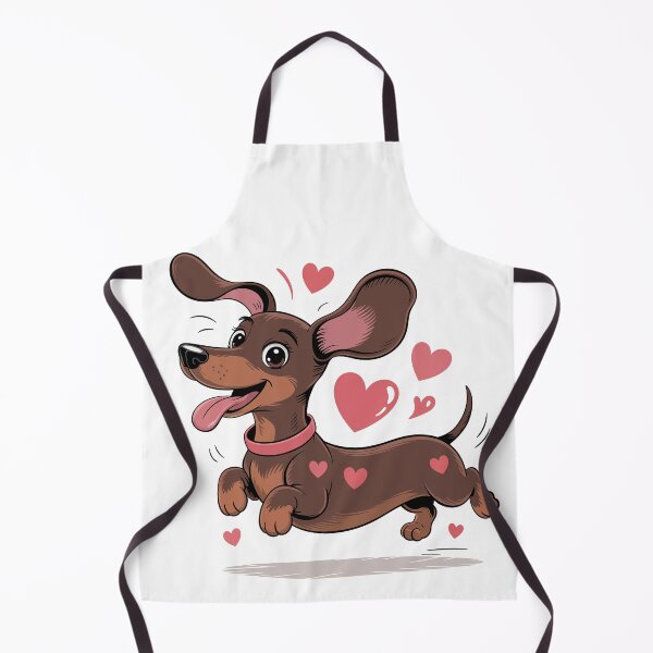 Item preview, Happy Dachshund with Hearts designed and sold by jkrphoto.