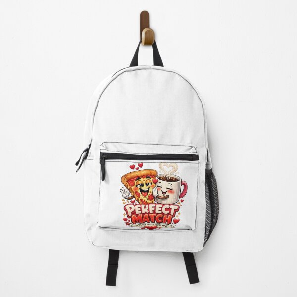 Item preview, Perfect Match – Funny Valentine’s Day Pizza & Coffee Love Design designed and sold by MeixGraphics.