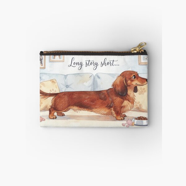 Item preview, Long Story Short Dachshund Art | Funny Doxie Dog Parent Illustration designed and sold by Dariusz.K.