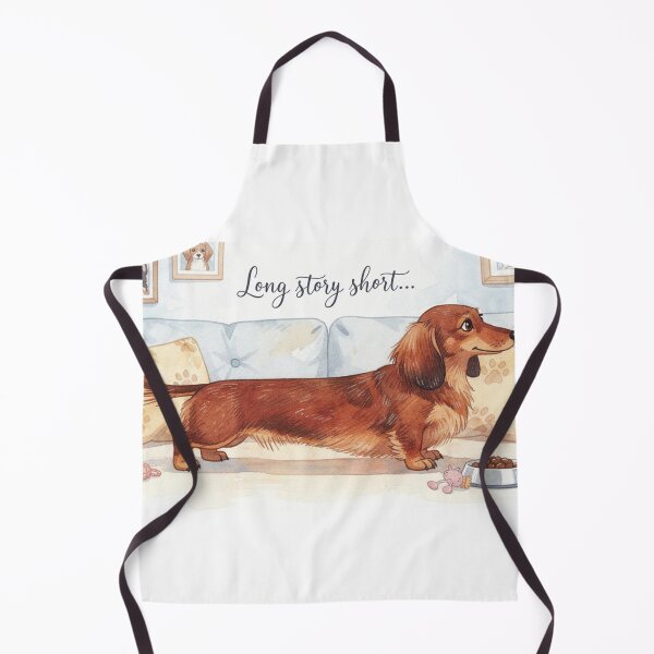 Item preview, Long Story Short Dachshund Art | Funny Doxie Dog Parent Illustration designed and sold by Dariusz.K.