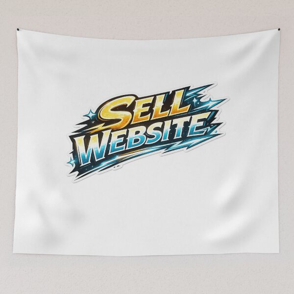 Item preview, Sell Website Bold Typography Sticker Design designed and sold by JordanInk Studio.