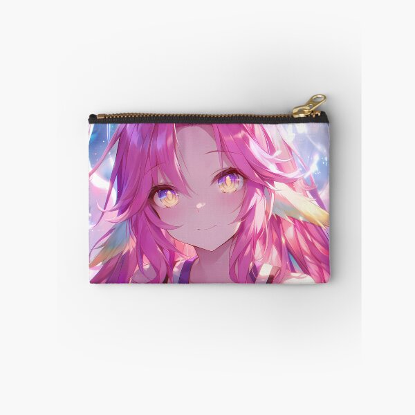 Item preview, Jibril No Game No Life Celestial Wings Halo Pink Hair Anime Girl designed and sold by mildaclairmo.