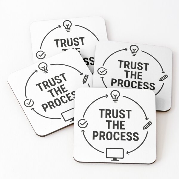 Item preview, Trust The Process Creative Cycle | Funny Designer Workflow Art designed and sold by Dariusz.K.