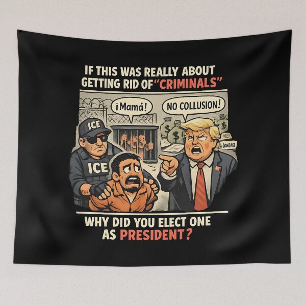 Item preview, ANTI ICE If this was really about getting rid of “criminals” why did you elect one as president? designed and sold by Uglyandcute.