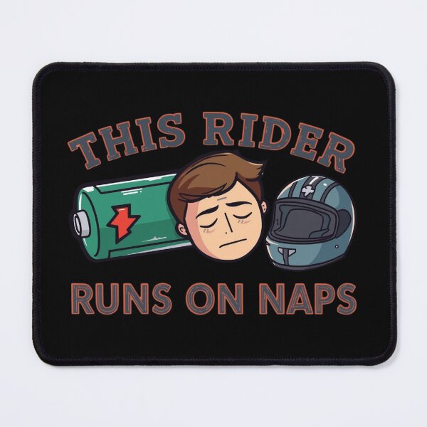 Item preview, Funny Nap Day Motorcyclist Design – Biker Nap Humor designed and sold by YourTrendyTees.