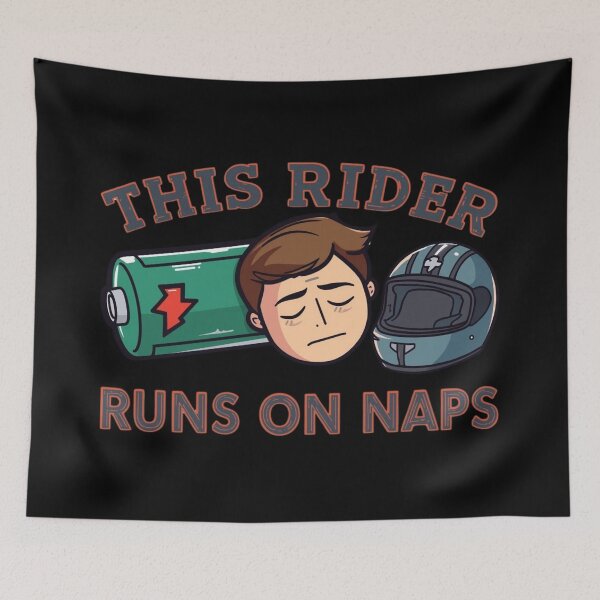 Item preview, Funny Nap Day Motorcyclist Design – Biker Nap Humor designed and sold by YourTrendyTees.