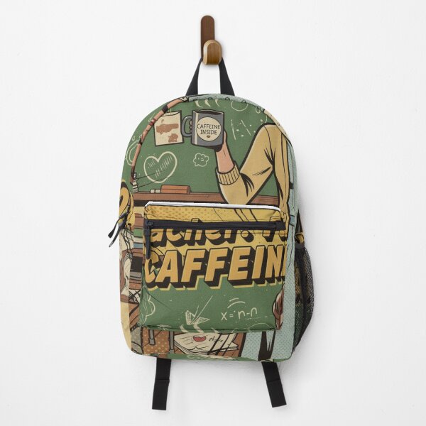 Item preview, Teacher Fuelled by Caffeine and Chaos | Retro Educator Humor Art designed and sold by Dariusz.K.
