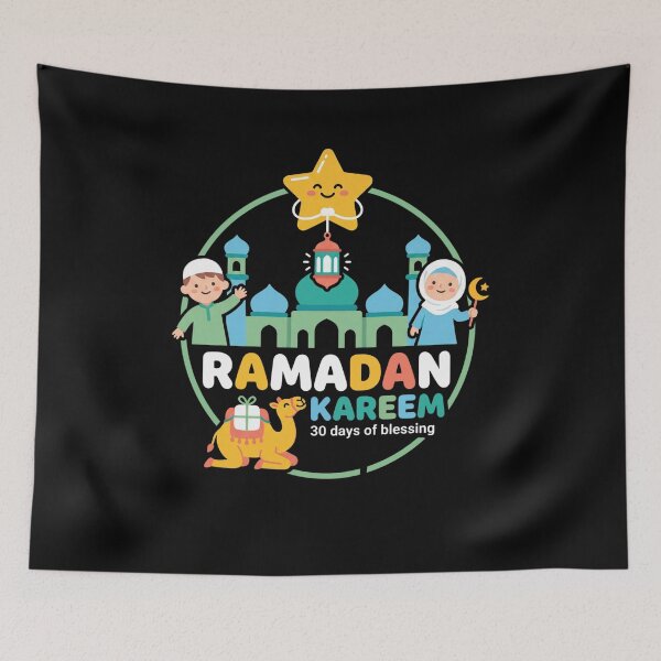 Item preview, Ramadan Kareem Kids Festive Celebration designed and sold by FreshVibe Prints.