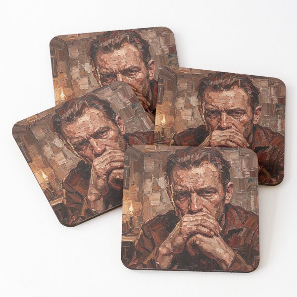 Item preview, The Brothers Karamazov – Faith, Doubt, and Conscience | Textured Literary Portrait designed and sold by SavinMercantile.