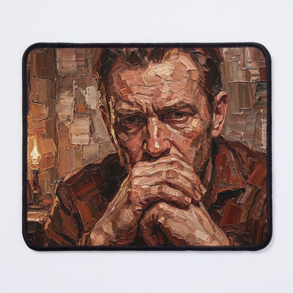 Item preview, The Brothers Karamazov – Faith, Doubt, and Conscience | Textured Literary Portrait designed and sold by SavinMercantile.