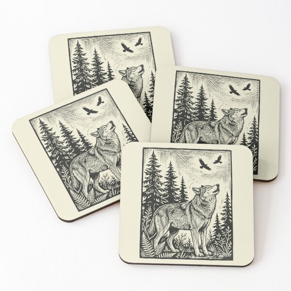 Item preview, Northwestern Wolf Folklore Vintage Forestcore Nature designed and sold by Y-Vibes.