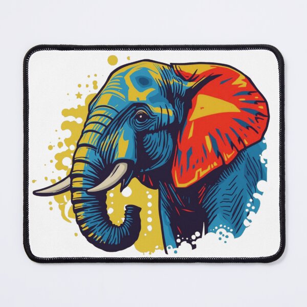 Item preview, Colorful Elephant Pop Art Illustration designed and sold by ShadyArfaa.