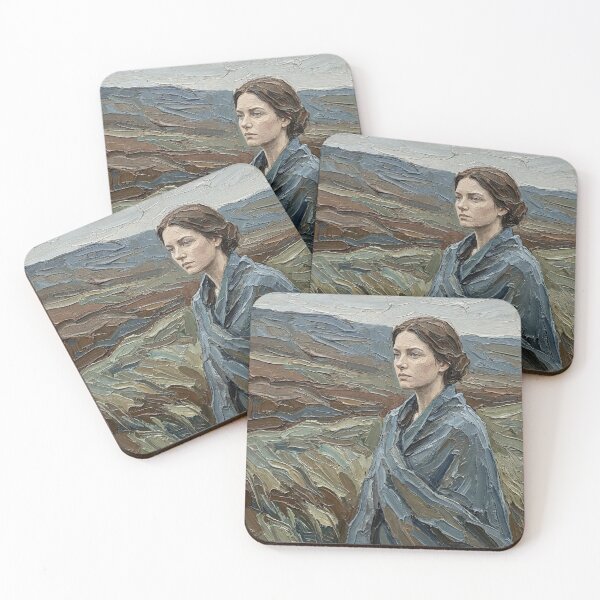 Item preview, Jane Eyre – Resolve and Independence | Textured Literary Portrait designed and sold by SavinMercantile.