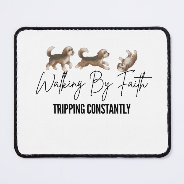Item preview, Walking by Faith Tripping Constantly , Inspirational, Christian , Minimal Christian for Women, Religious designed and sold by MS Pod Studio.