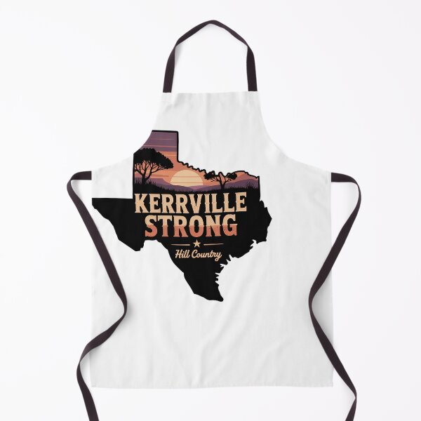 Item preview, Kerrville Strong Texas Hill Country Sunset Map Outline designed and sold by JMDesignHub.