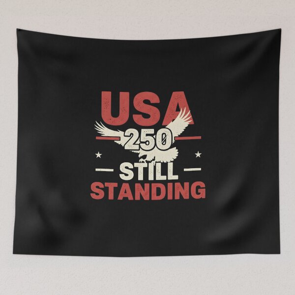 Item preview, USA 250 Still Standing Patriotic Vintage Typography Design designed and sold by DejavuArts.
