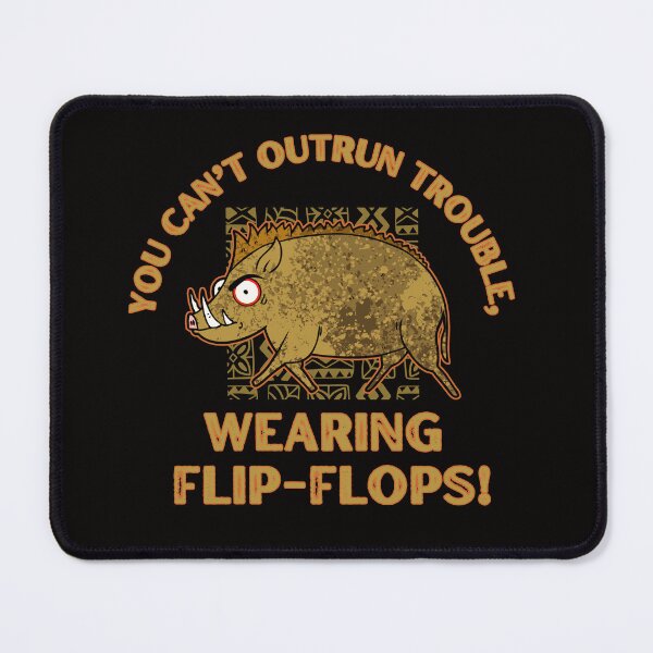 Item preview, You Can't Outrun Trouble in Flip Flops! designed and sold by joztees.