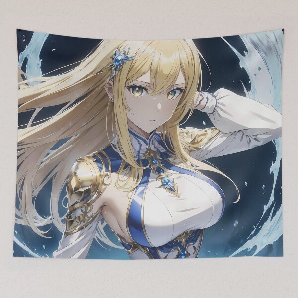 Item preview, Ais Wallenstein Danmachi Anime Girl Fantasy Water Magic Elegant Knight designed and sold by mildaclairmo.
