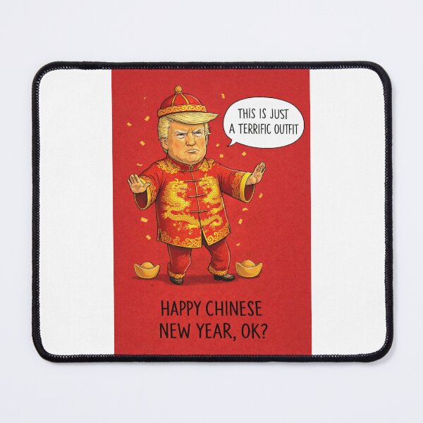 Item preview, Terrific Outfit – Political Figure in Dragon Robe for Chinese New Year Satire designed and sold by Places On Earth.
