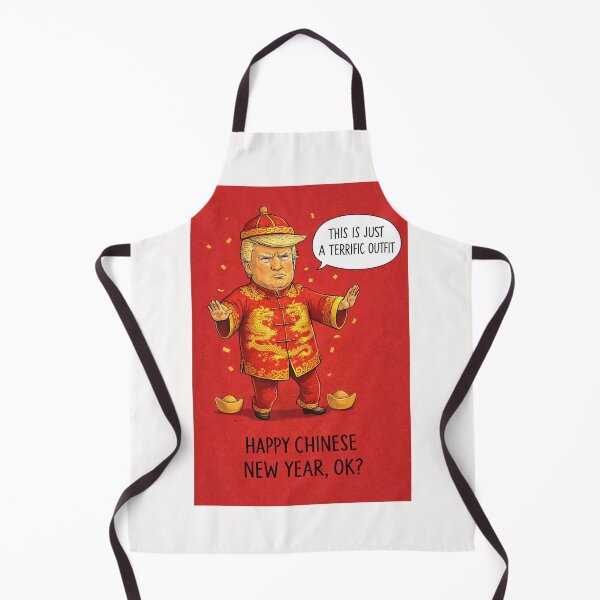 Item preview, Terrific Outfit – Political Figure in Dragon Robe for Chinese New Year Satire designed and sold by Places On Earth.
