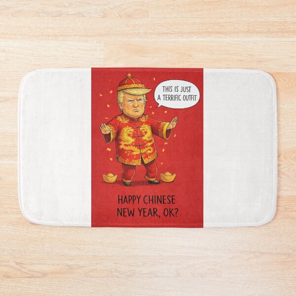Item preview, Terrific Outfit – Political Figure in Dragon Robe for Chinese New Year Satire designed and sold by Places On Earth.