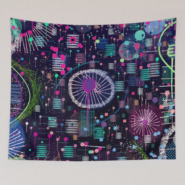 Item preview, Cosmic Snow Storm: Abstract Maximalism  designed and sold by DanielleGensler.