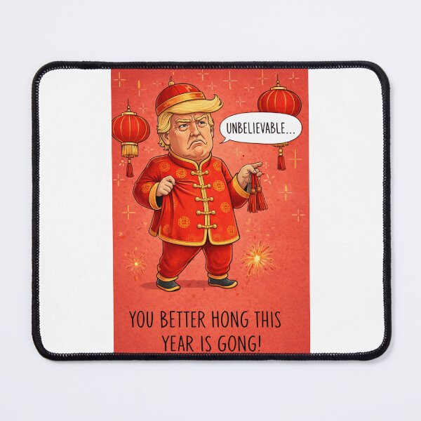 Item preview, Man Holding Tassel Lantern – Chinese New Year Pun with Firecracker Humor designed and sold by Places On Earth.