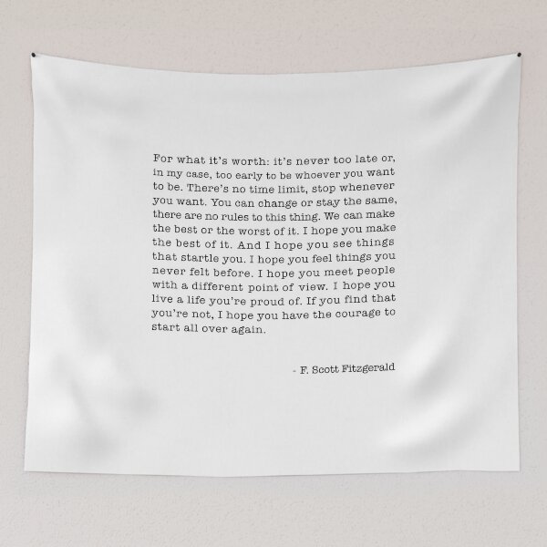 Item preview, For what it s worth... F. Scott Fitzgerald  designed and sold by corbrand.