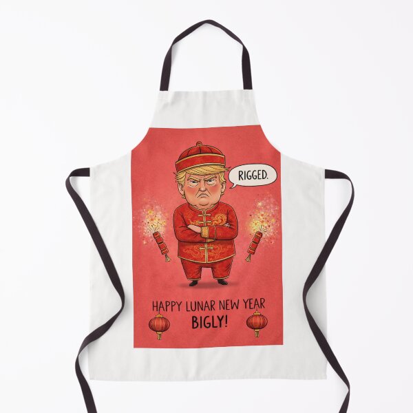Item preview, Arms Crossed Man in Chinese Outfit – Lunar New Year Satire with Fireworks designed and sold by Places On Earth.