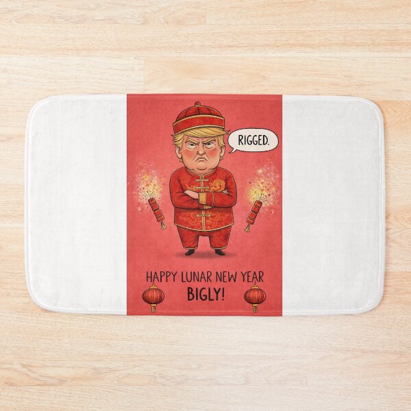 Item preview, Arms Crossed Man in Chinese Outfit – Lunar New Year Satire with Fireworks designed and sold by Places On Earth.
