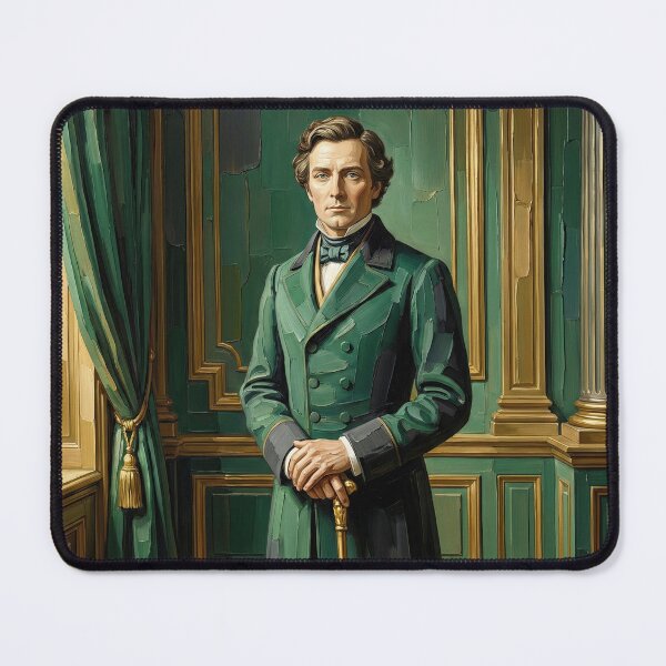 Item preview, The Count of Monte Cristo – Patience and Revenge | Textured Literary Portrait designed and sold by SavinMercantile.