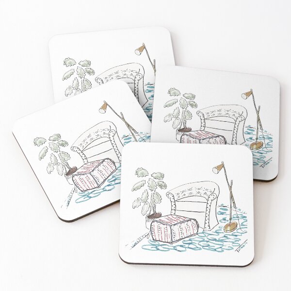 Item preview, Cozy Corner Warm Interiors Cottagecore Art designed and sold by ajoann.