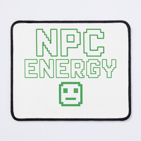 Item preview, NPC Energy Pixel Gaming Typography Design designed and sold by DejavuArts.