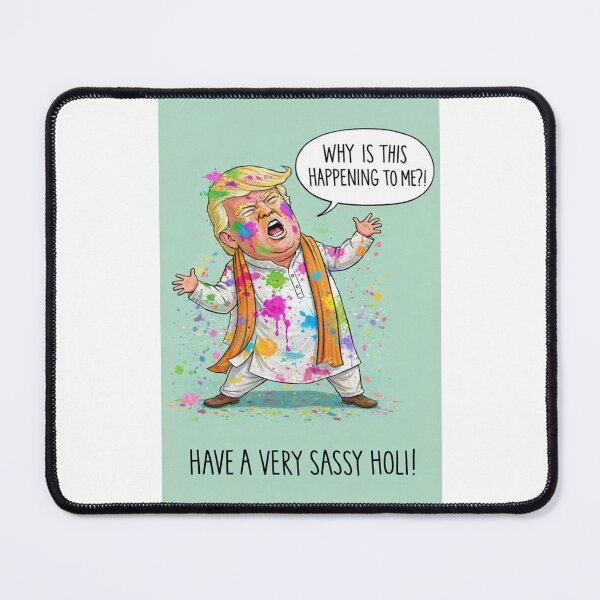 Item preview, Yelling Man Covered in Colors – Holi Festival Meltdown with Indian Attire designed and sold by Places On Earth.
