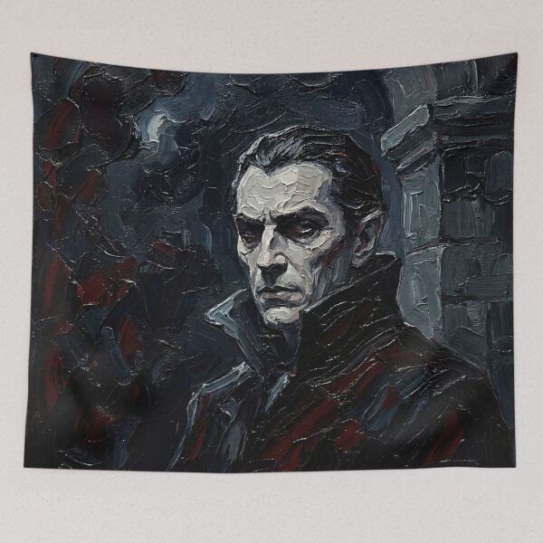 Item preview, Dracula – Obsession and Immortality | Textured Gothic Literary Portrait designed and sold by SavinMercantile.