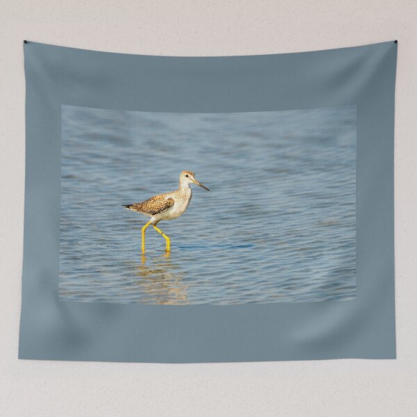 Item preview, Single Yellowlegs in Shallow Wetlands designed and sold by Debra Martz.