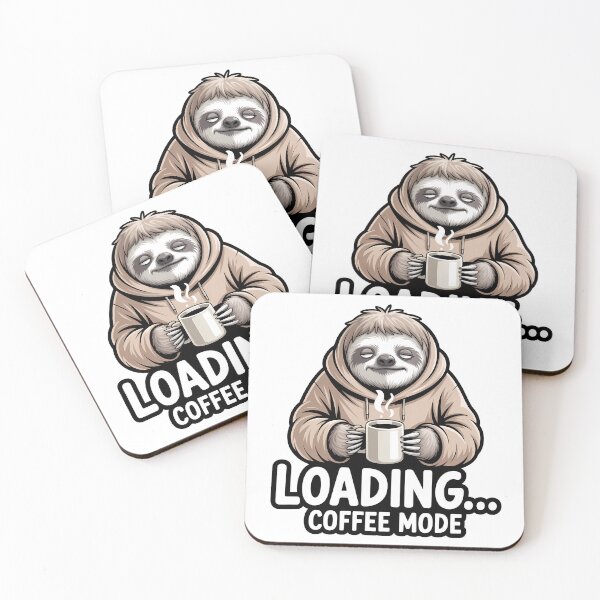 Item preview, Coffee Mode Loading Sloth designed and sold by VibePrint2.