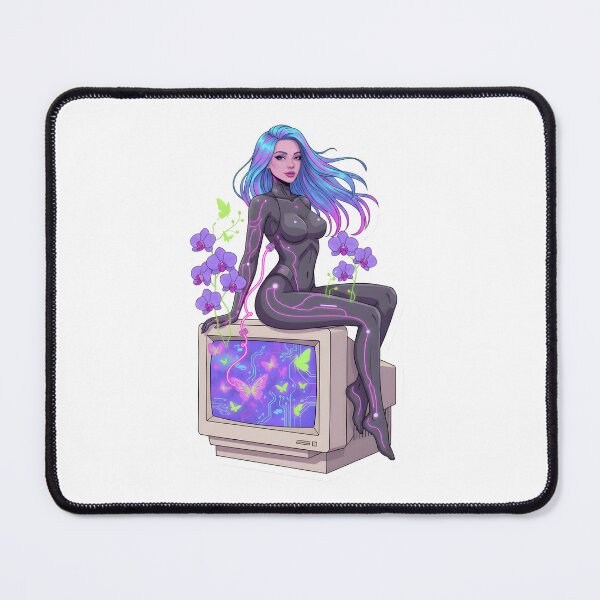 Item preview, Retro Future Mental Health Reboot Sultry Android Self Care Vaporwave Aesthetic designed and sold by StickyGuys.
