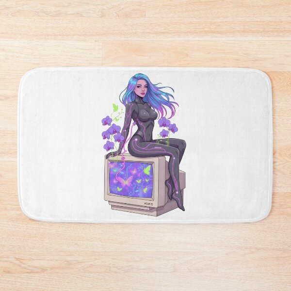 Item preview, Retro Future Mental Health Reboot Sultry Android Self Care Vaporwave Aesthetic designed and sold by StickyGuys.