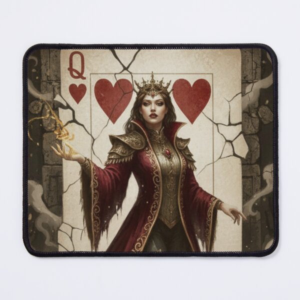 Item preview, Gothic Queen of Hearts Fantasy Art, Dark Romance Sorceress designed and sold by DarkRomanceMom.