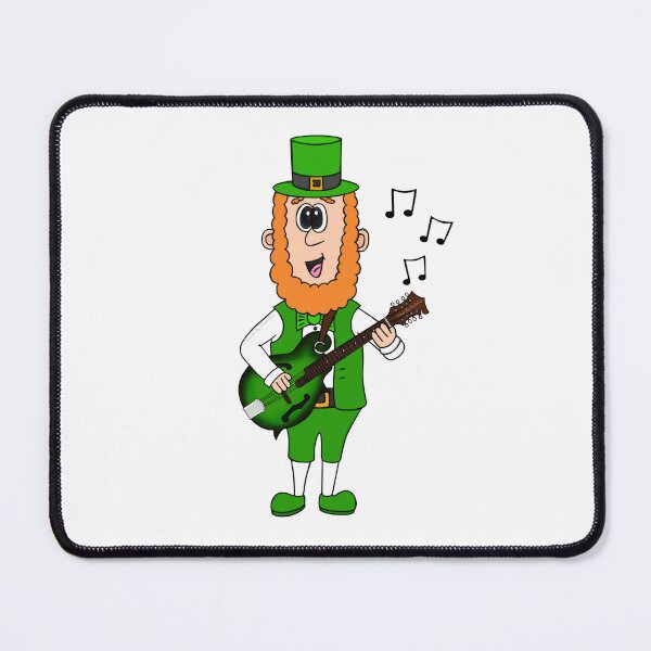 Item preview, Leprechaun Playing Mandolin, St Patrick's Day Irish Music Funny designed and sold by doodlerob.