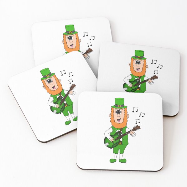 Item preview, Leprechaun Playing Mandolin, St Patrick's Day Irish Music Funny designed and sold by doodlerob.